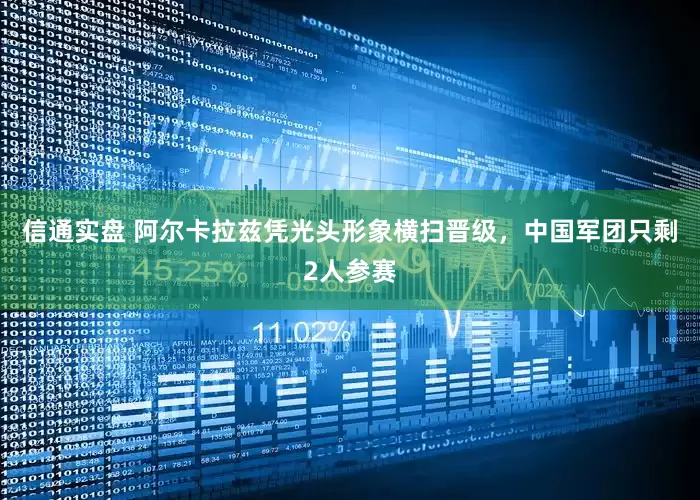 信通实盘 阿尔卡拉兹凭光头形象横扫晋级，中国军团只剩2人参赛